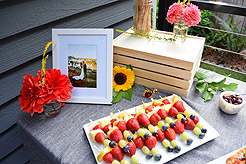 A GARDEN WEDDING RECEPTION